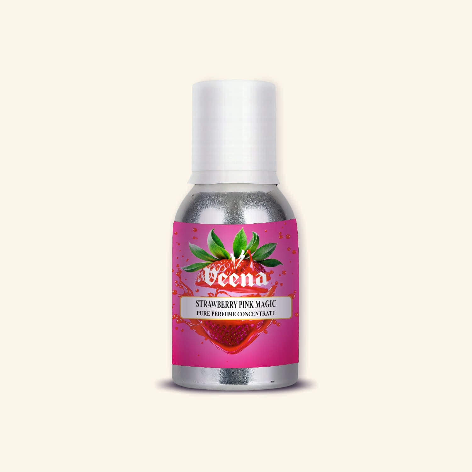 Veena Strawberry Pink Magic Pure Perfume Concentrate – Premium Sweet Enchanting Berry Fragrance Oil