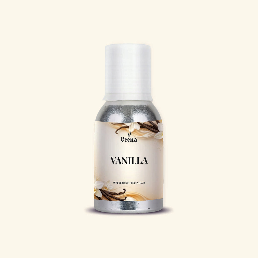 Veena Vanilla Pure Perfume Concentrate – Premium Rich Classic Gourmand Fragrance Oil