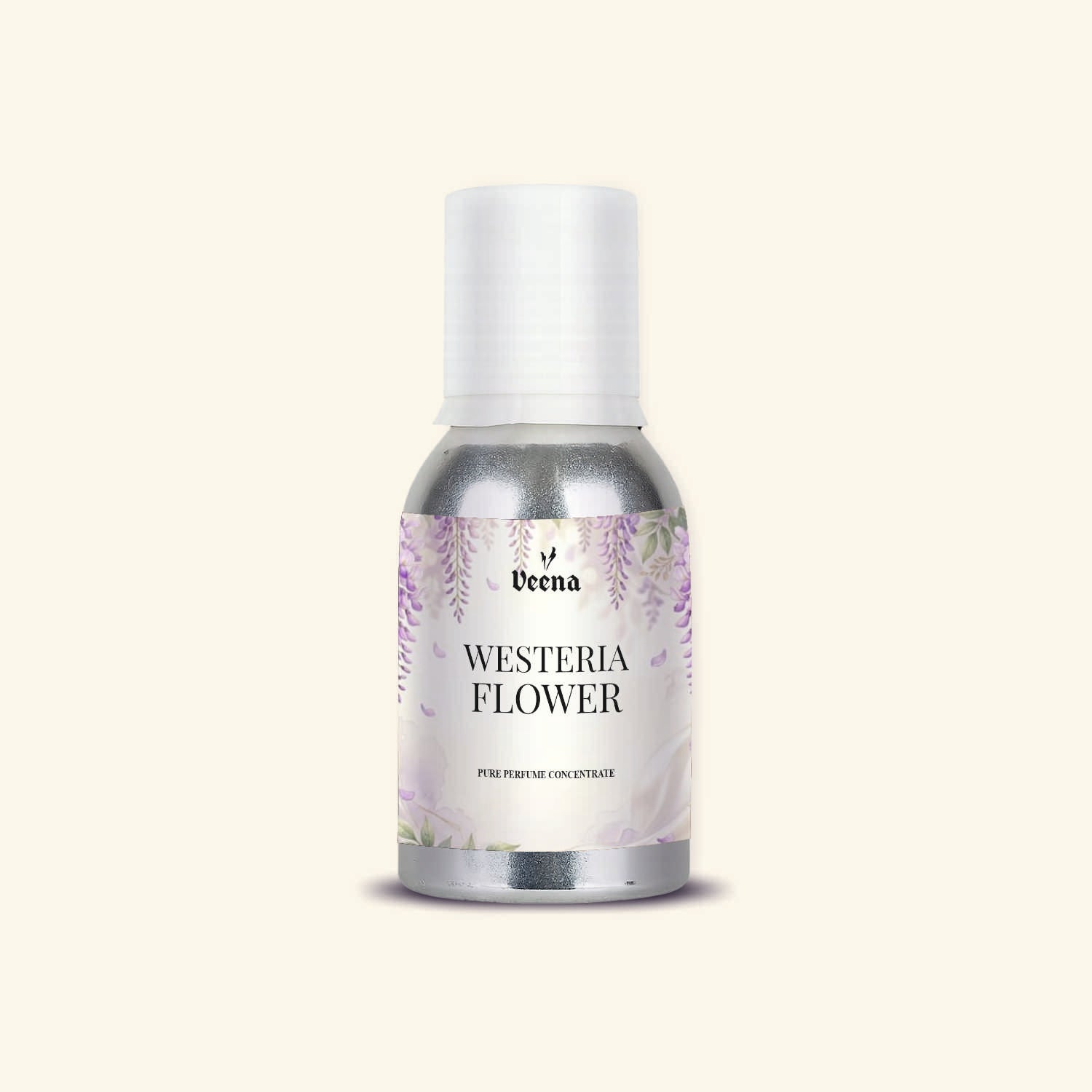 Veena Westeria Flower Pure Perfume Concentrate – Premium Sweet Cascading Purple Floral Fragrance Oil