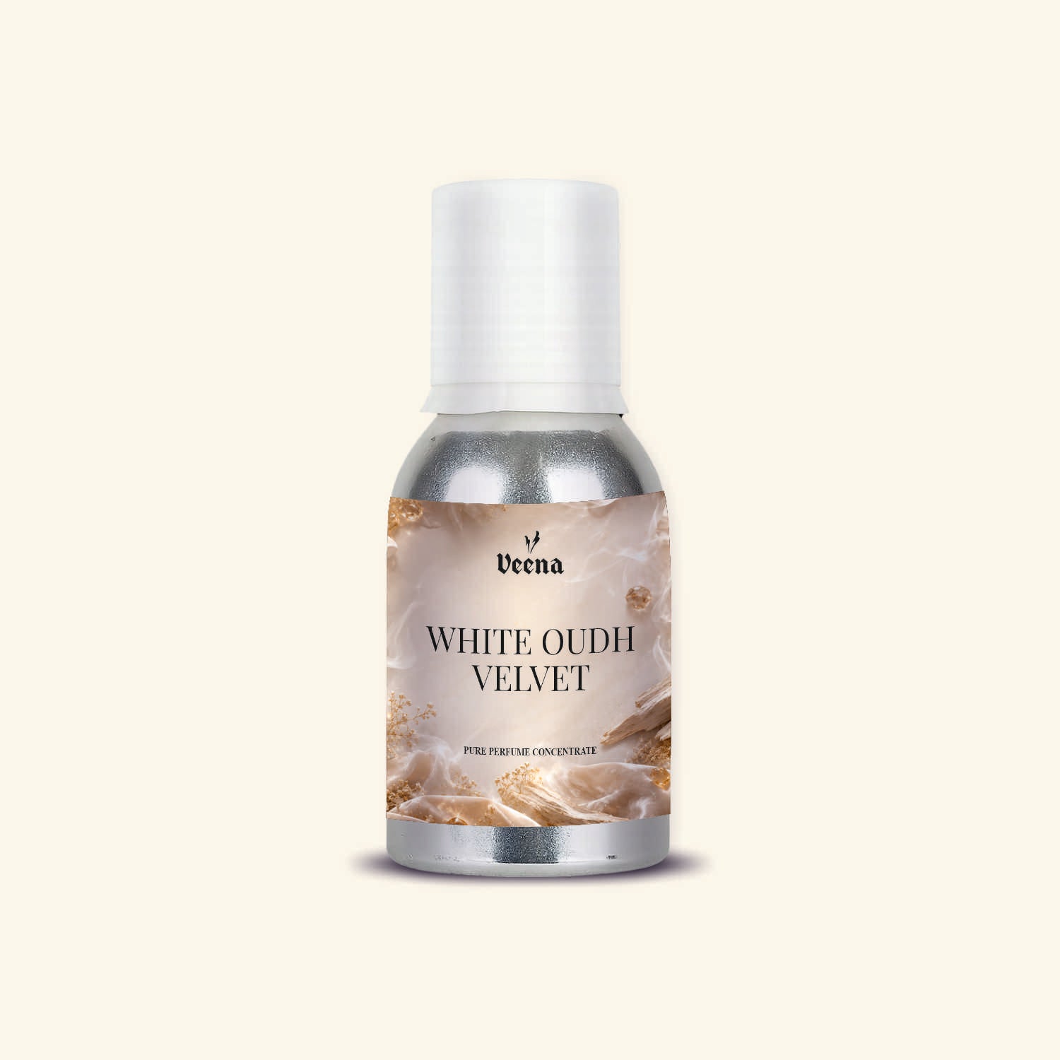 Veena White Oudh Velvet Pure Perfume Concentrate – Premium Smooth Amber Oud Fragrance Oil