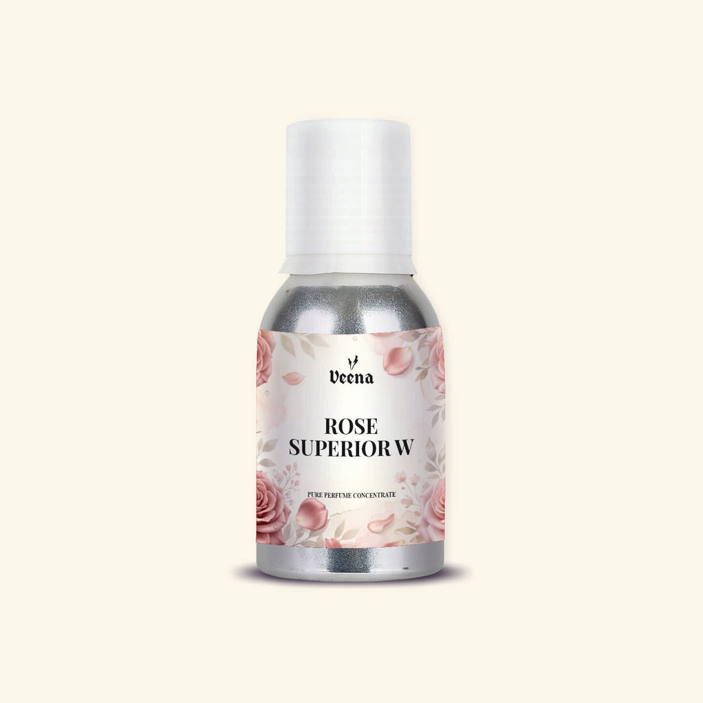 Veena Rose Superior W Pure Perfume Concentrate – Premium Elegant Velvet Rose Fragrance Oil