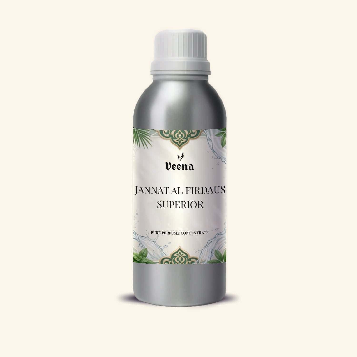 Veena Jannat Al Firdaus Superior Pure Perfume Concentrate – Premium Oriental Green Fragrance Oil