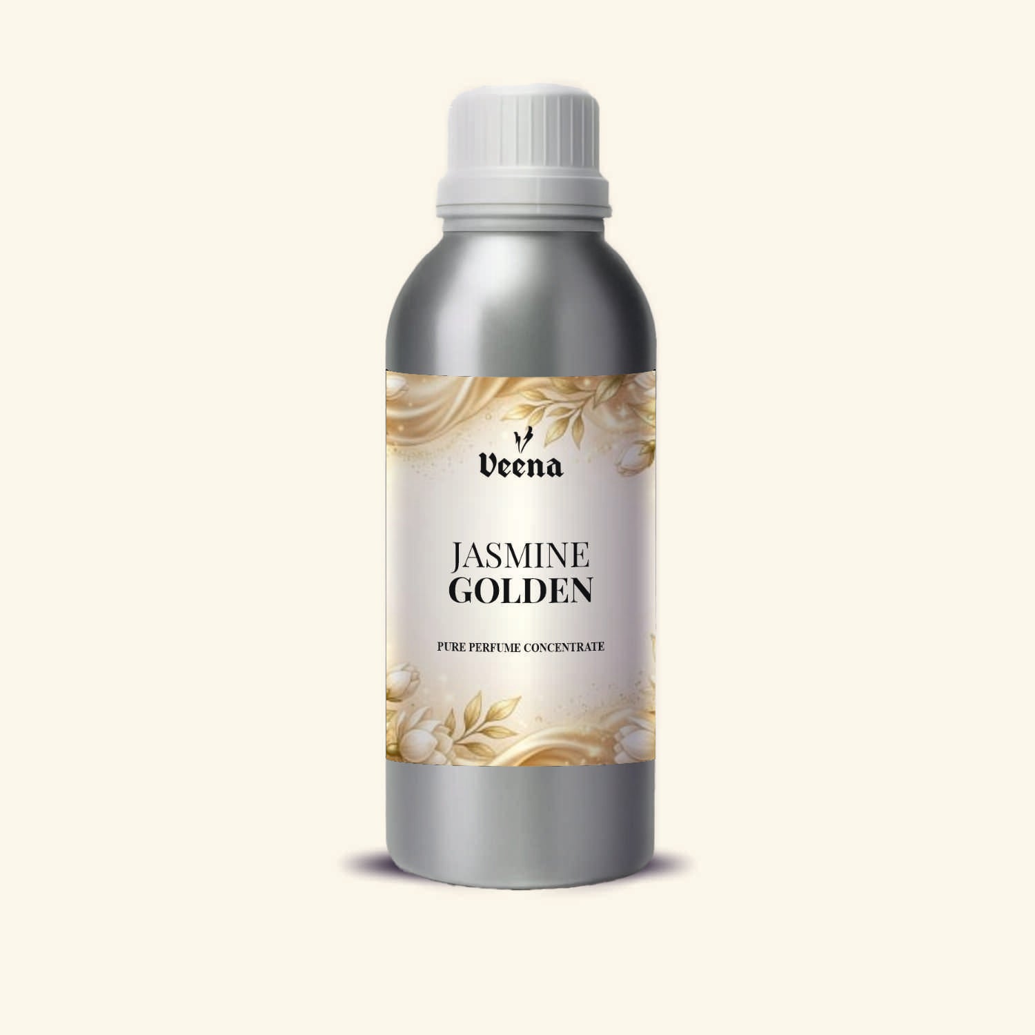 Veena Jasmine Golden Pure Perfume Concentrate – Premium Rich Amber Floral Fragrance Oil