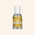 Veena Kesar Chandan RS Pure Perfume Concentrate aluminum bottle with premium golden floral, saffron crocus, and cinnamon stick design label.