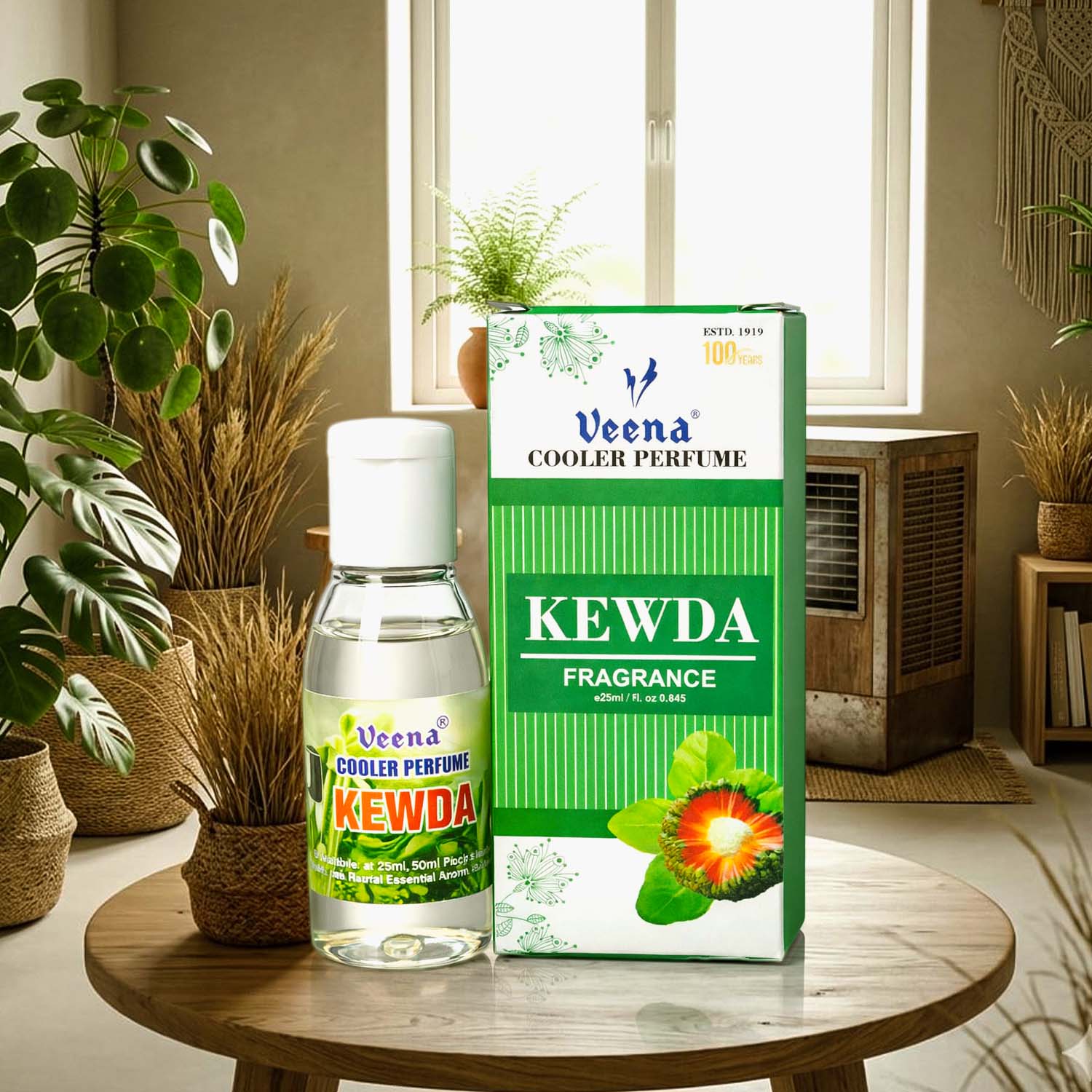 “Veena Kewda Cooler Perfume natural floral fragrance for room cooler and fresh environment”
