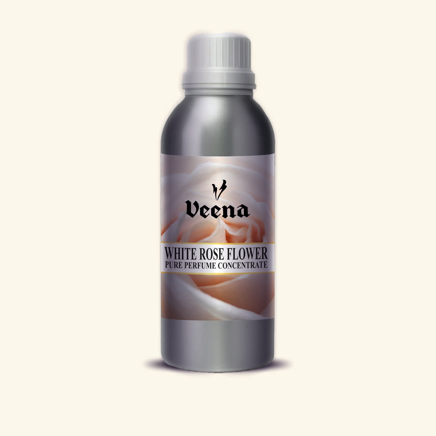 Veena White Rose Flower Pure Perfume Concentrate – Premium Fresh Elegant White Floral Fragrance Oil
