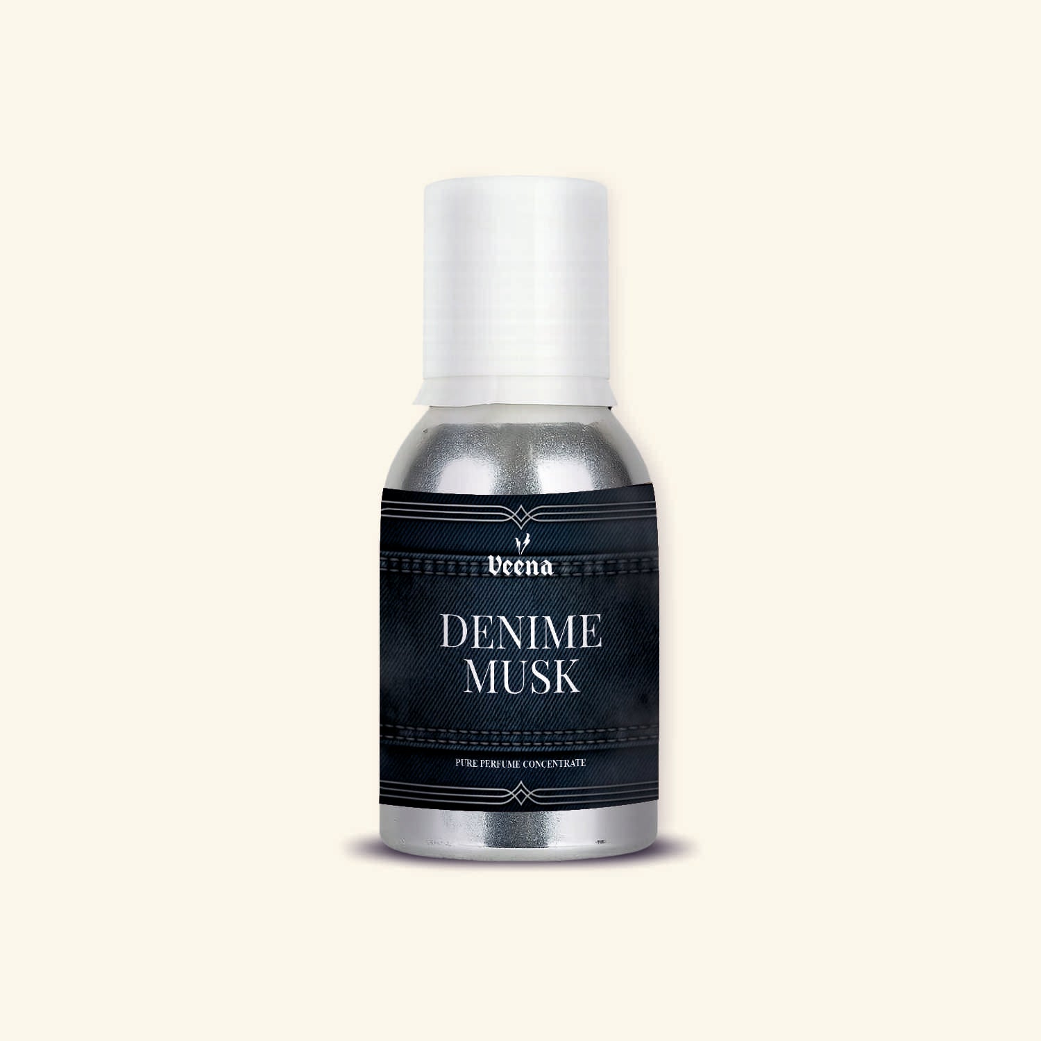 "Veena Denime Musk Pure Perfume Concentrate premium musk fragrance oil bottle".