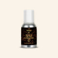 Veena Black Oudh Diamond Pure Perfume Concentrate aluminum bottle with premium dark wood and gold accents label design.