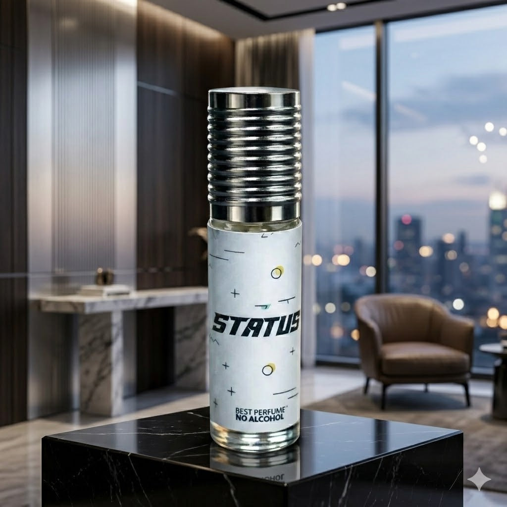 Veena Status Premium Perfume | Luxury Long-Lasting Alcohol-Free Roll-On Attar