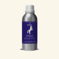 Veena Polo Blue Vst Pure Perfume Concentrate silver aluminum bottle with navy blue and silver horse label premium fragrance oil