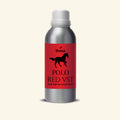 Veena Polo Red Vst Pure Perfume Concentrate silver aluminum bottle with vibrant red and black horse label premium fragrance oil