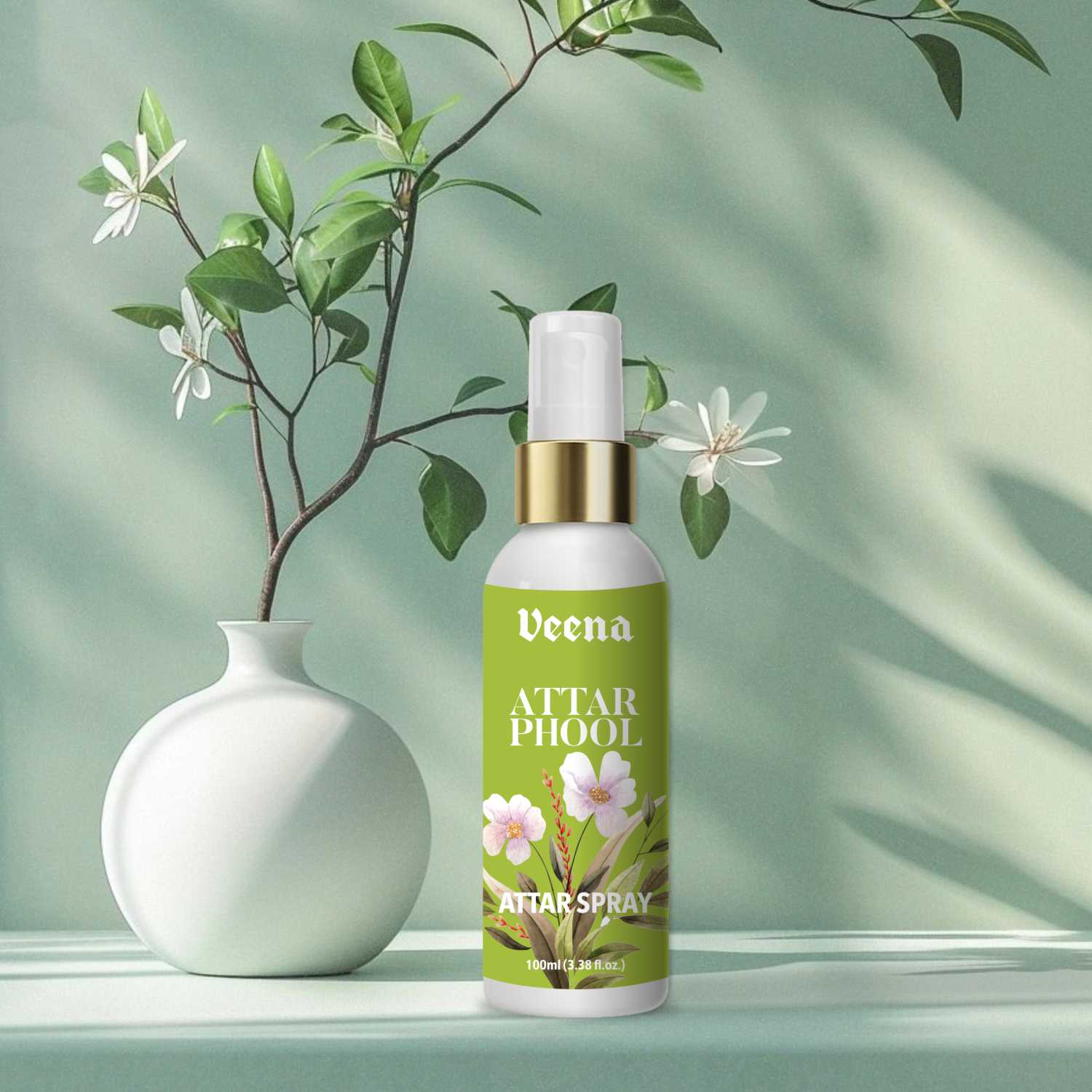 Veena Attar Phool – Long-Lasting Floral Attar Spray (100ml)