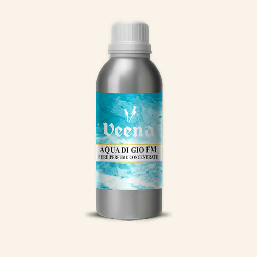 Veena Aqua Di Gio FM Pure Perfume Concentrate – Premium Undiluted Luxury Aquatic Marine Designer Fragrance Base for Perfume Making, Grooming Products, Diffusers, and Candles