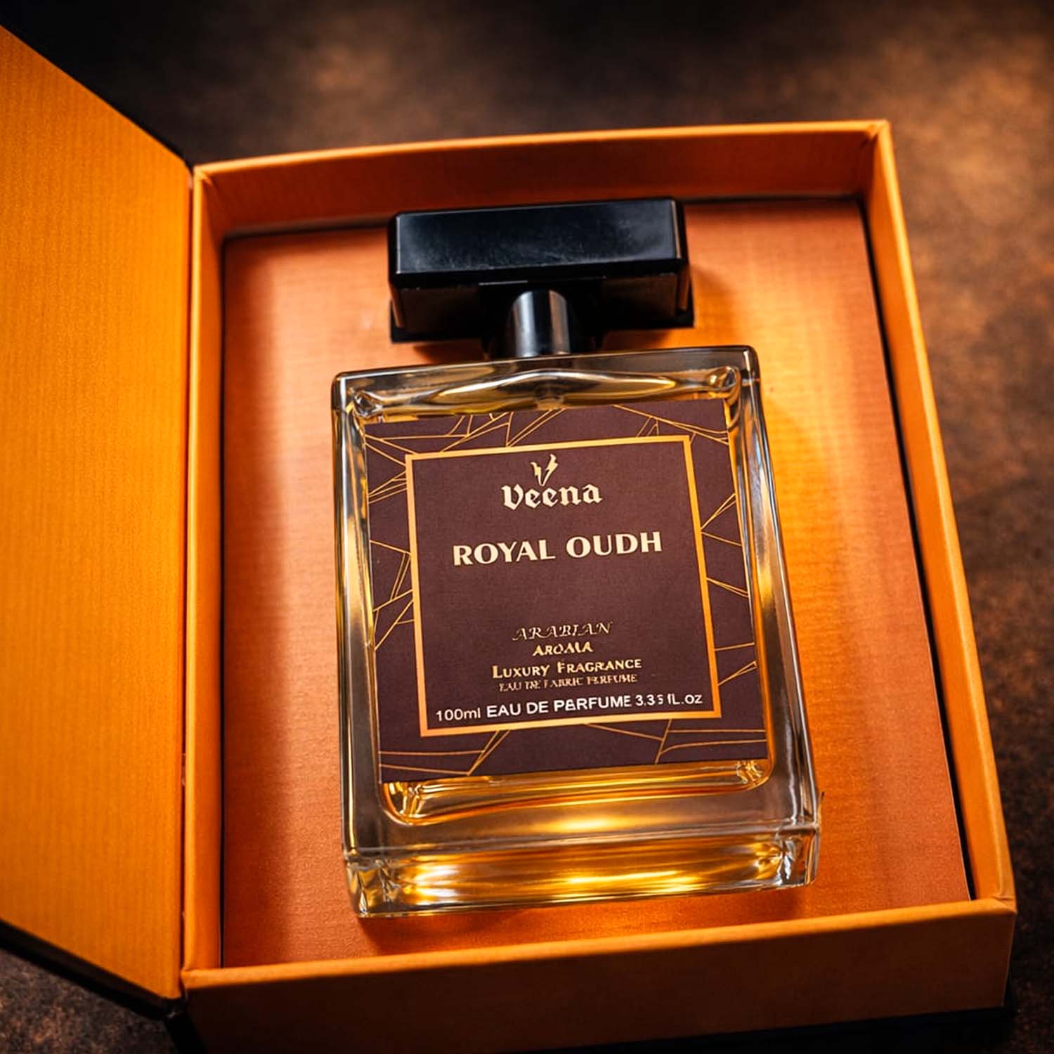 Veena Royal Oudh Eau de Parfum – Arabian Luxury Fragrance (100ml)