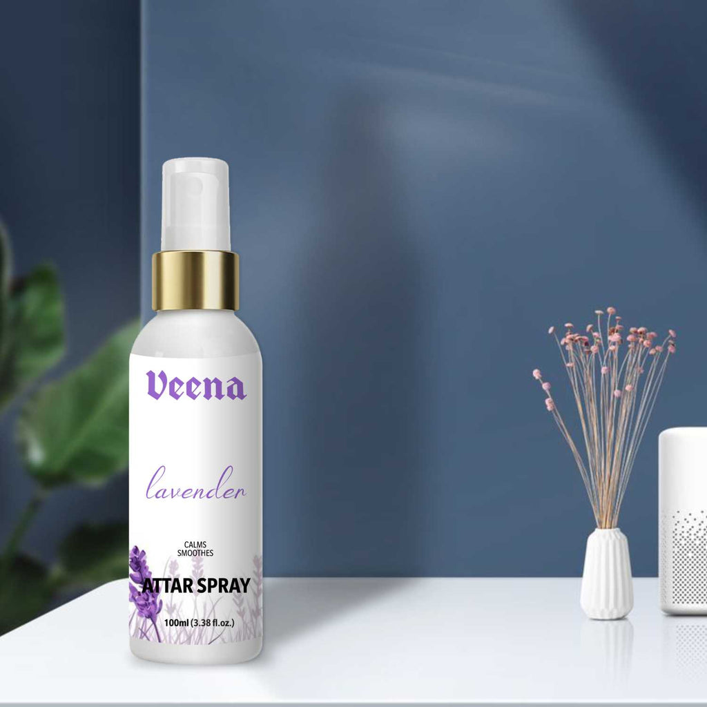 Veena Lavender – Relaxing Floral Attar Spray (100ml)
