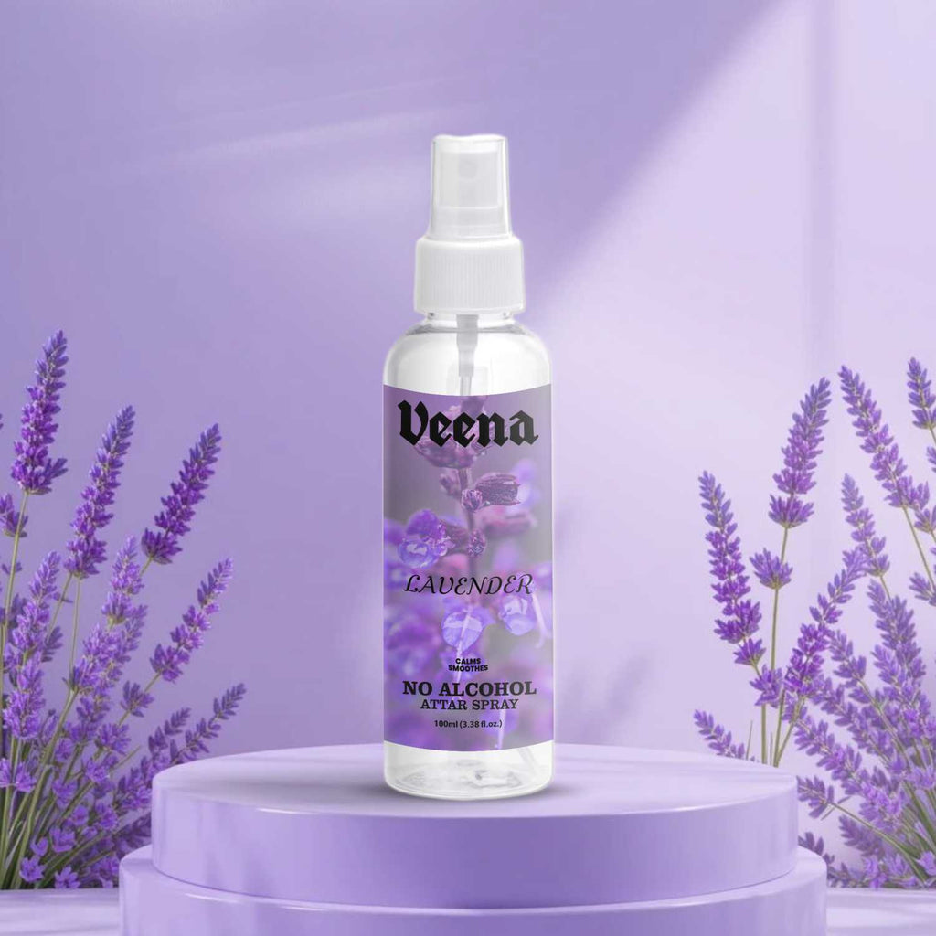 Veena Lavender – No Alcohol Attar Spray (100ml)