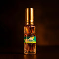 Veena Darbar Indian Jasmine premium perfume concentrate ribbed glass bottle with golden cap
