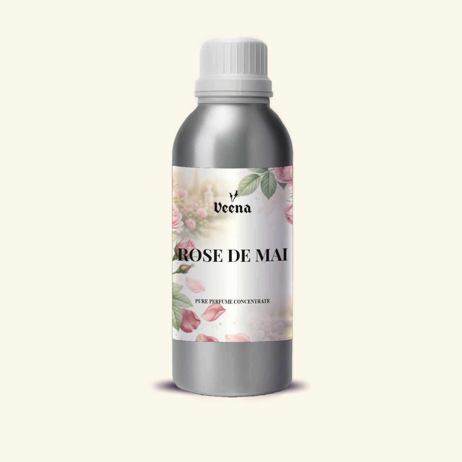 Veena Rose De Mai Pure Perfume Concentrate – Premium French Cabbage Rose Fragrance Oil