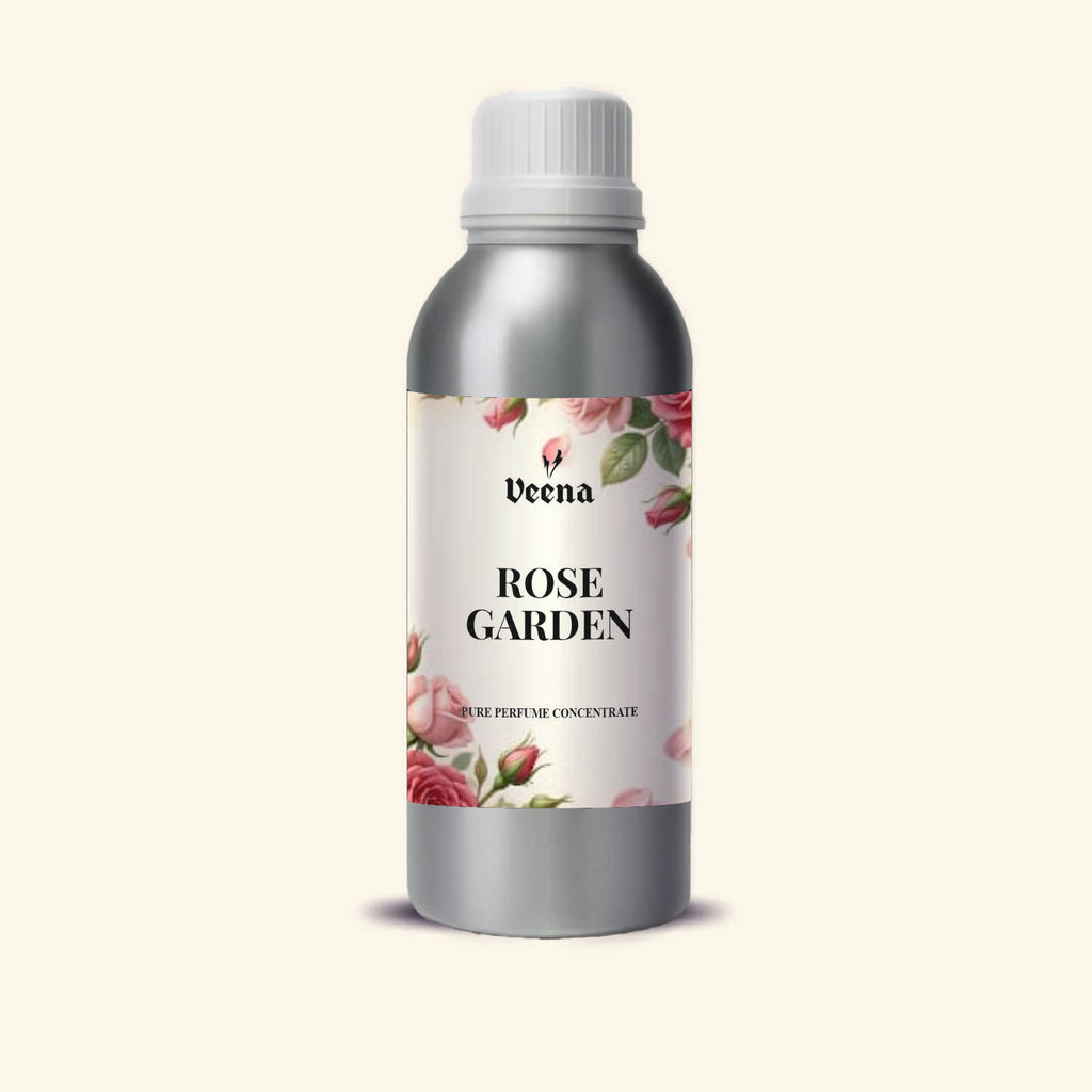 Veena Rose Garden Pure Perfume Concentrate – Premium Fresh Botanical Rose Fragrance Oil