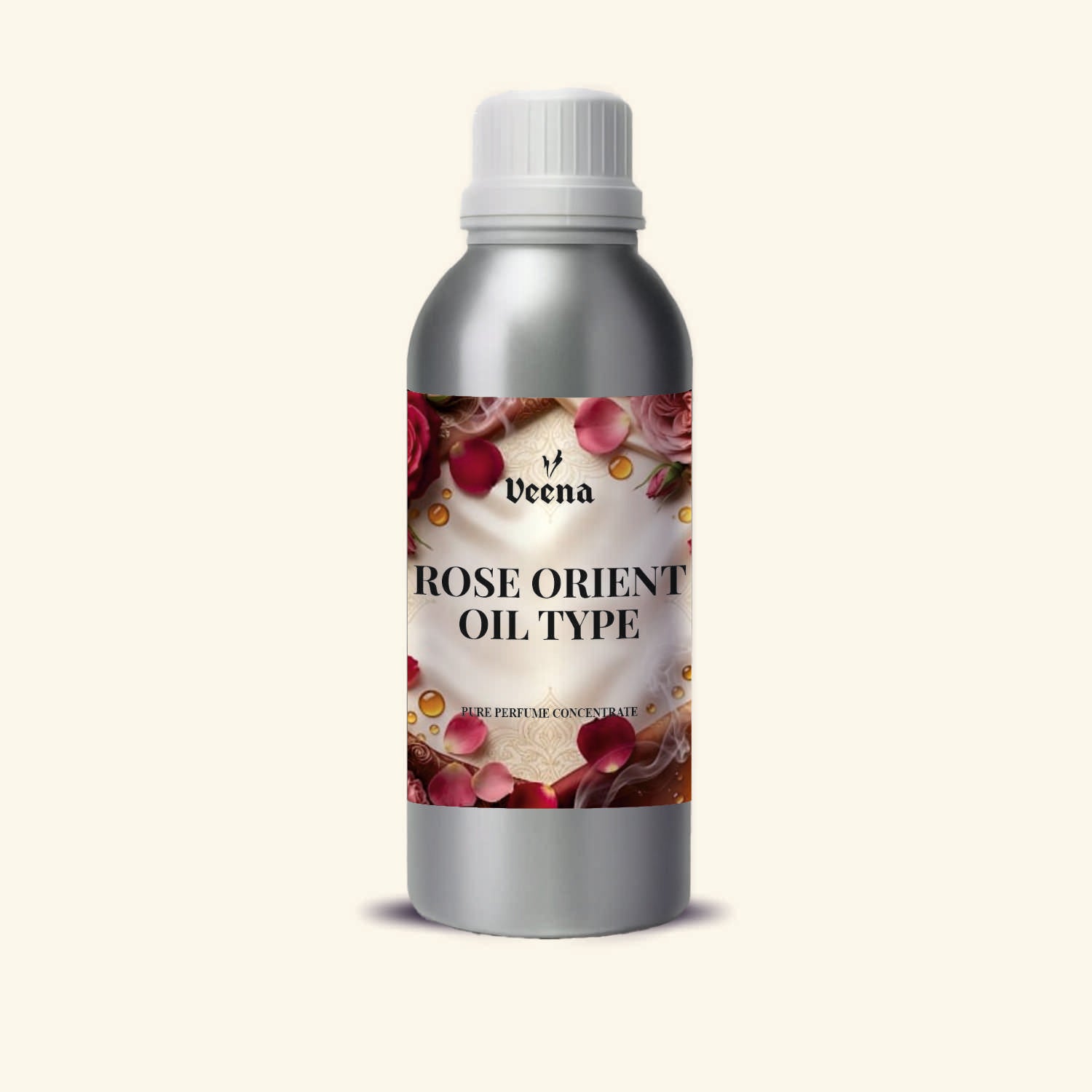 Veena Rose Orient Oil Type Pure Perfume Concentrate – Premium Oriental Rose & Oud Fragrance Oil