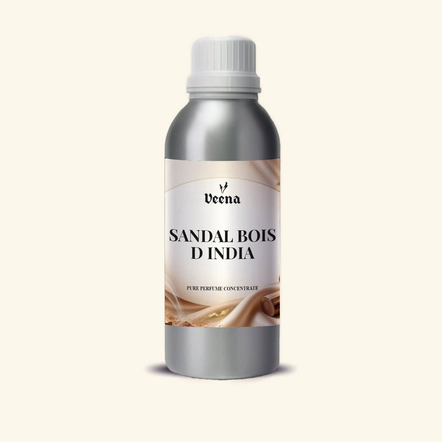 Veena Sandal Bois D India Pure Perfume Concentrate – Premium Creamy Sandalwood Fragrance Oil