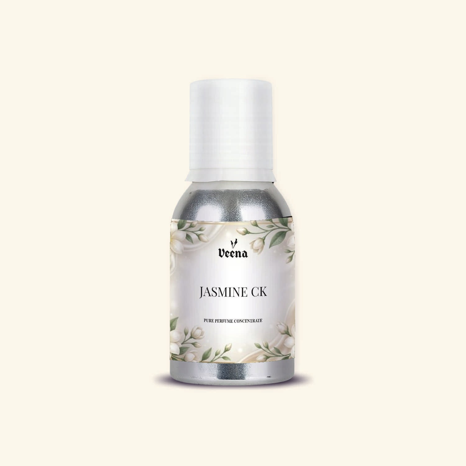 "Veena Jasmine CK Pure Perfume Concentrate modern floral fragrance oil bottle".