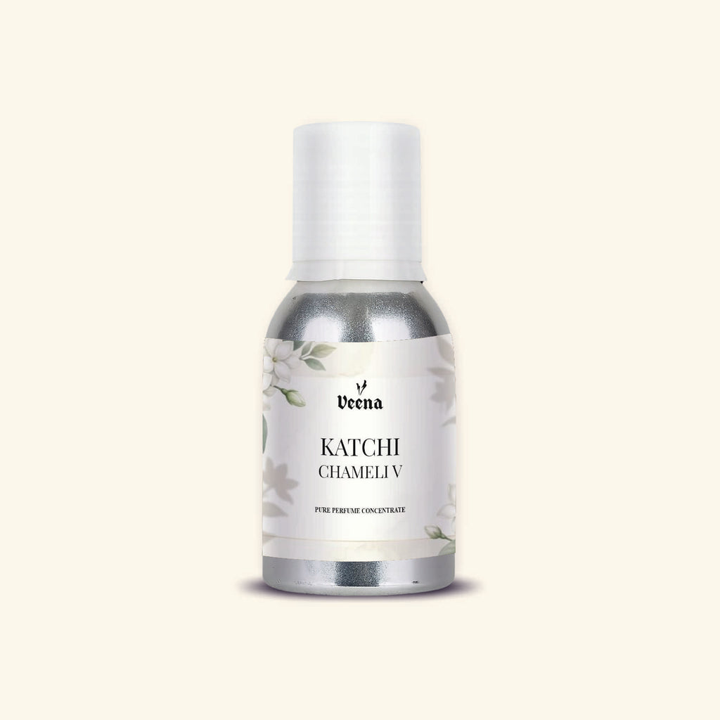 Veena Katchi Chameli V Pure Perfume Concentrate – Premium Raw Jasmine Fragrance Oil