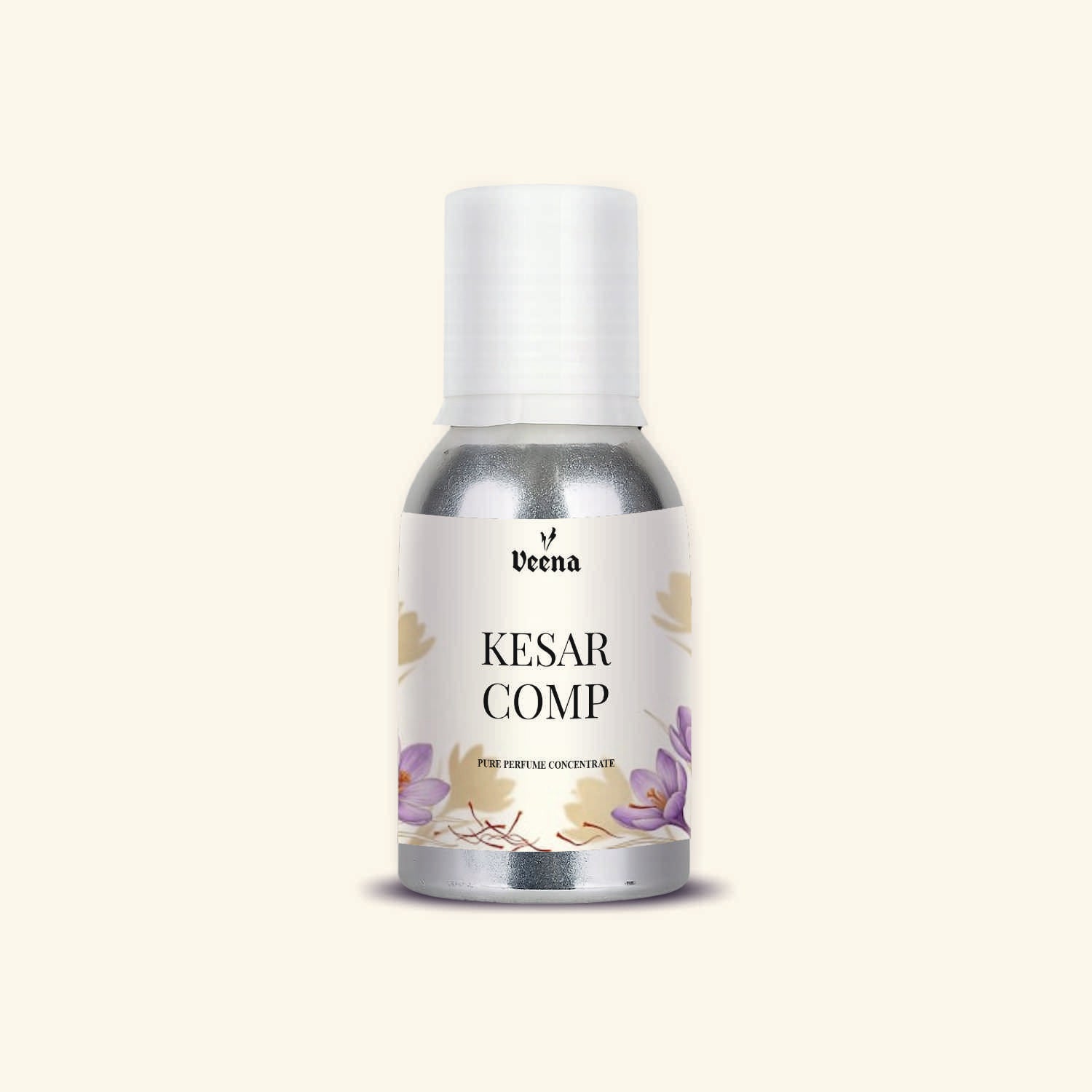 Veena Kesar Comp Pure Perfume Concentrate – Premium Saffron Fragrance Oil