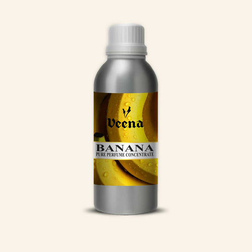 Veena Banana Pure Perfume Concentrate – Premium Undiluted Sweet Fruit Scent Base for Perfume Making, Attar, Cosmetics, Diffusers, and Candles (Bulk & Industrial Grade)