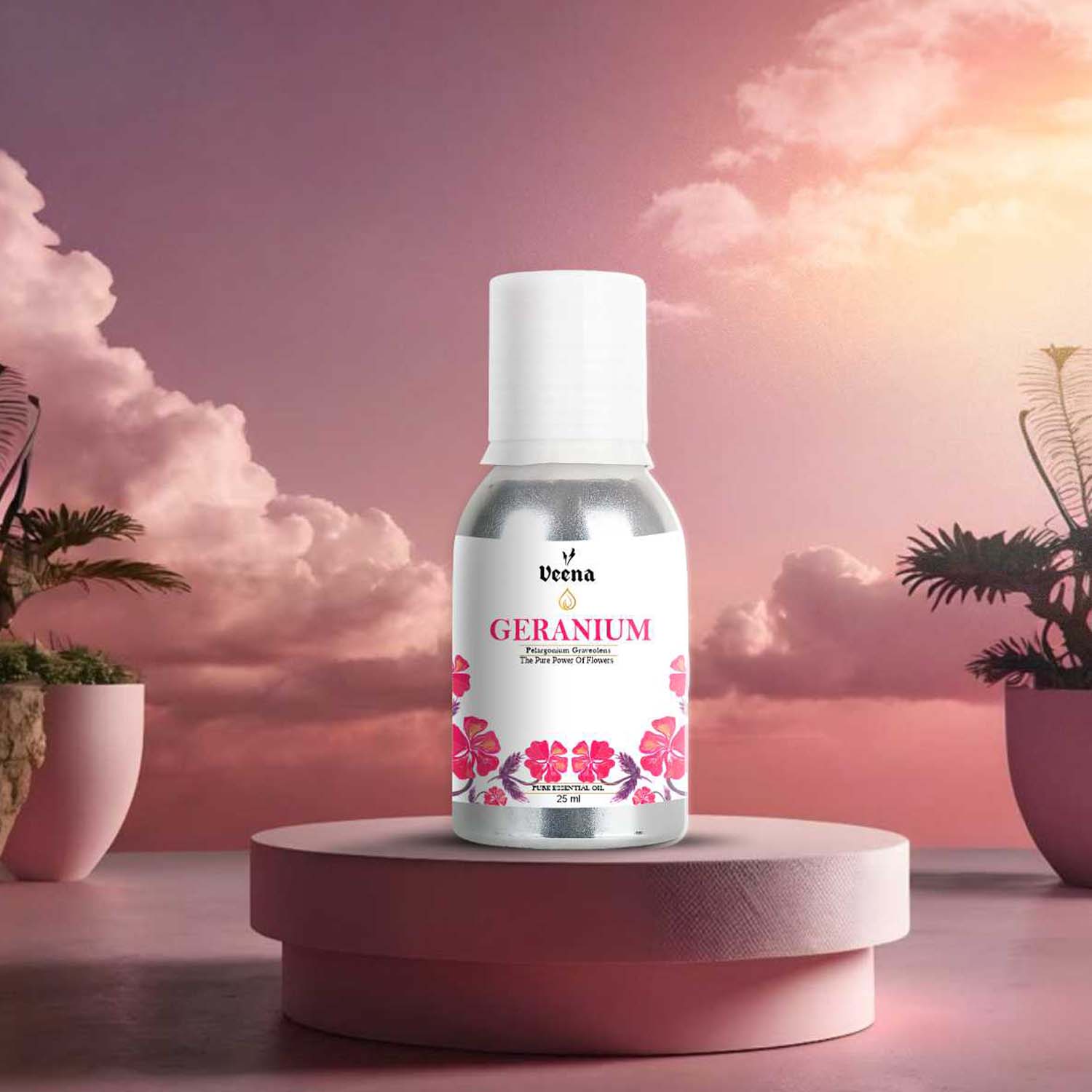 Veena Geranium Essential Oil – 25 ml