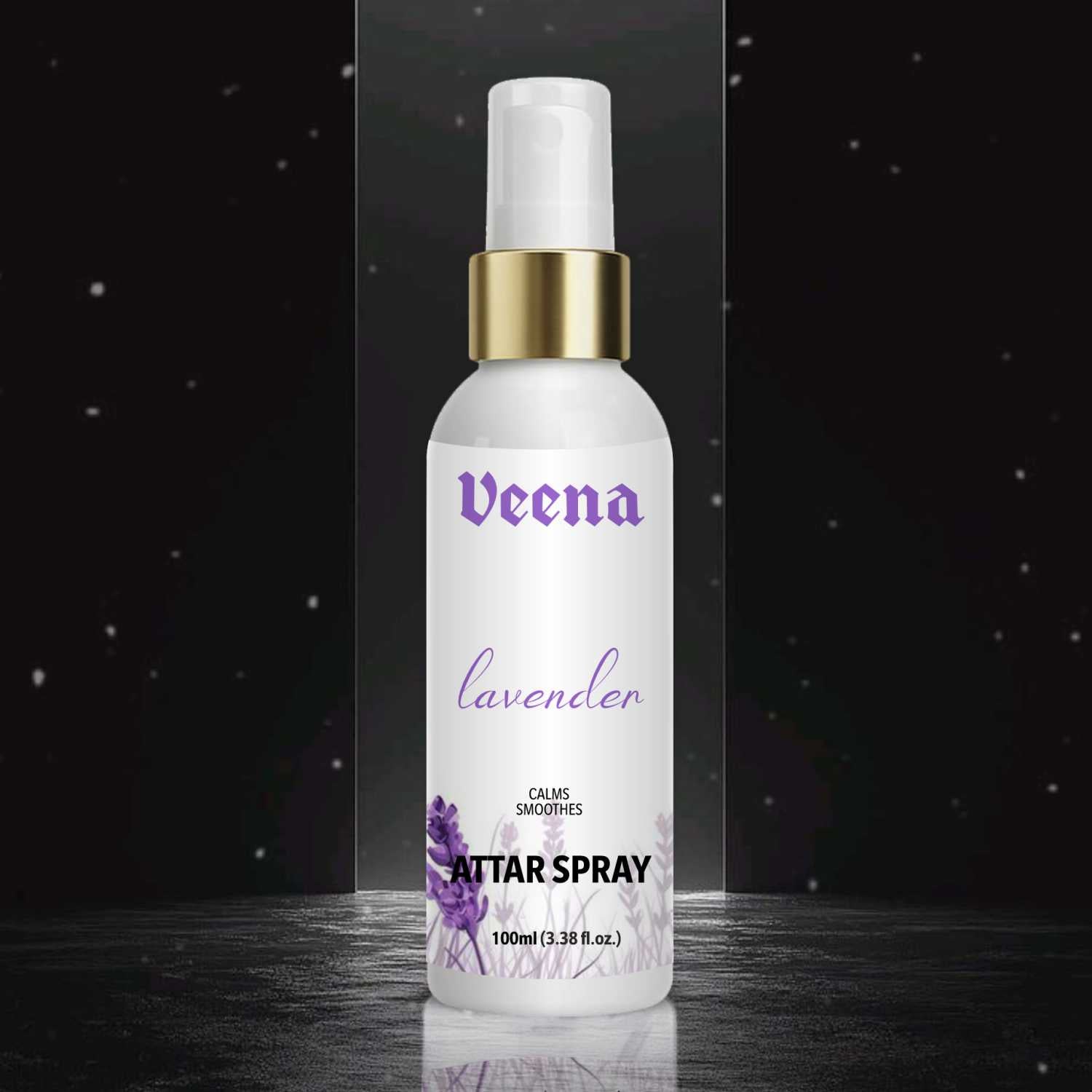 Veena Lavender – Relaxing Floral Attar Spray (100ml)