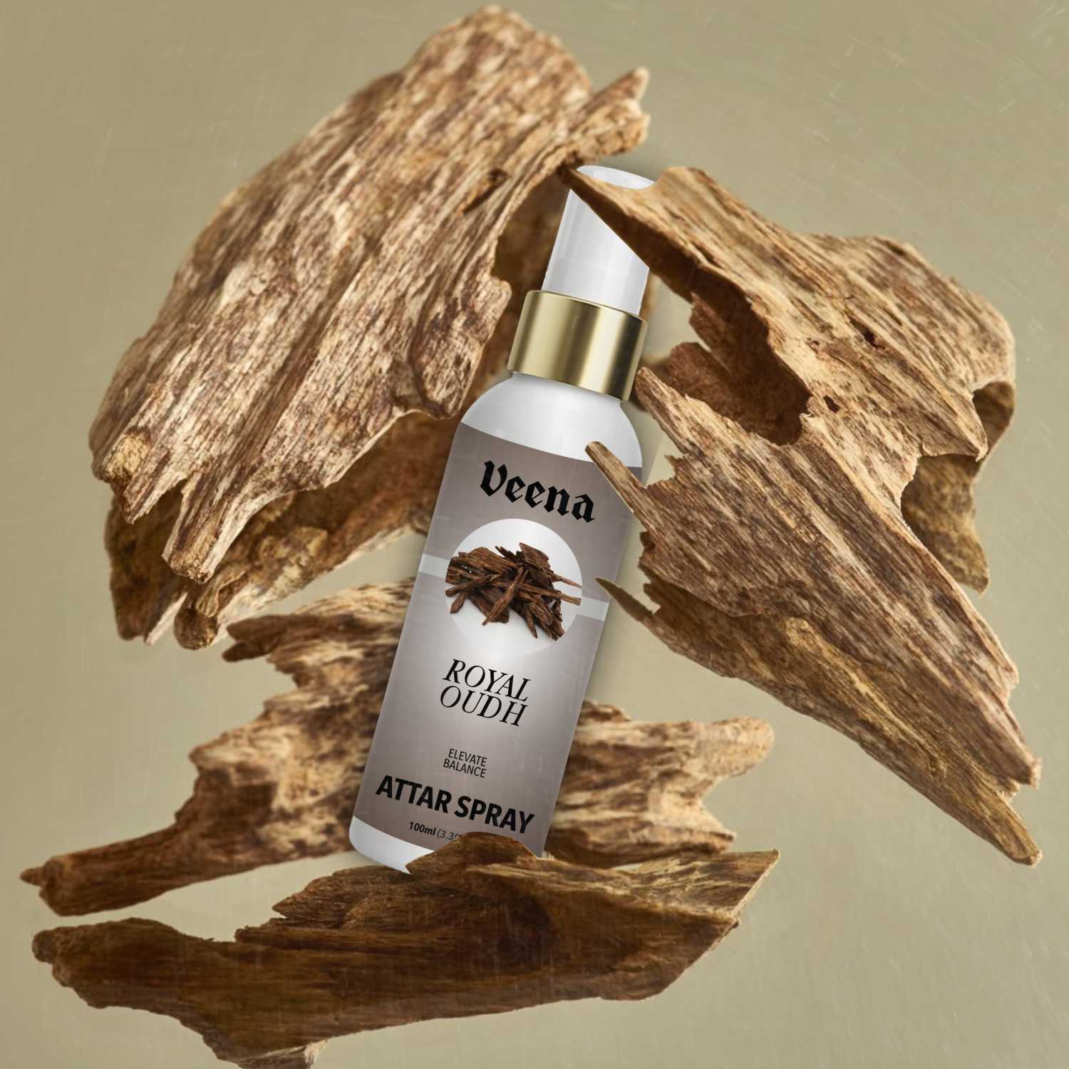 Veena Royal Oudh – Majestic Arabian Attar Spray (100ml)