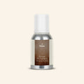 Veena Ameer Al Oud Lat VJ Pure Perfume Concentrate in a Premium Silver Aluminum Bottle with an Off-White Label and a Smoky Brown Central Panel