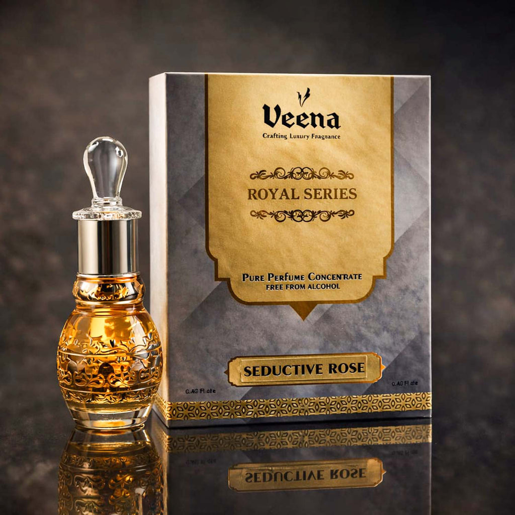 Veena Royal Series – Seductive Rose | Pure Perfume Concentrate (12 ML)
