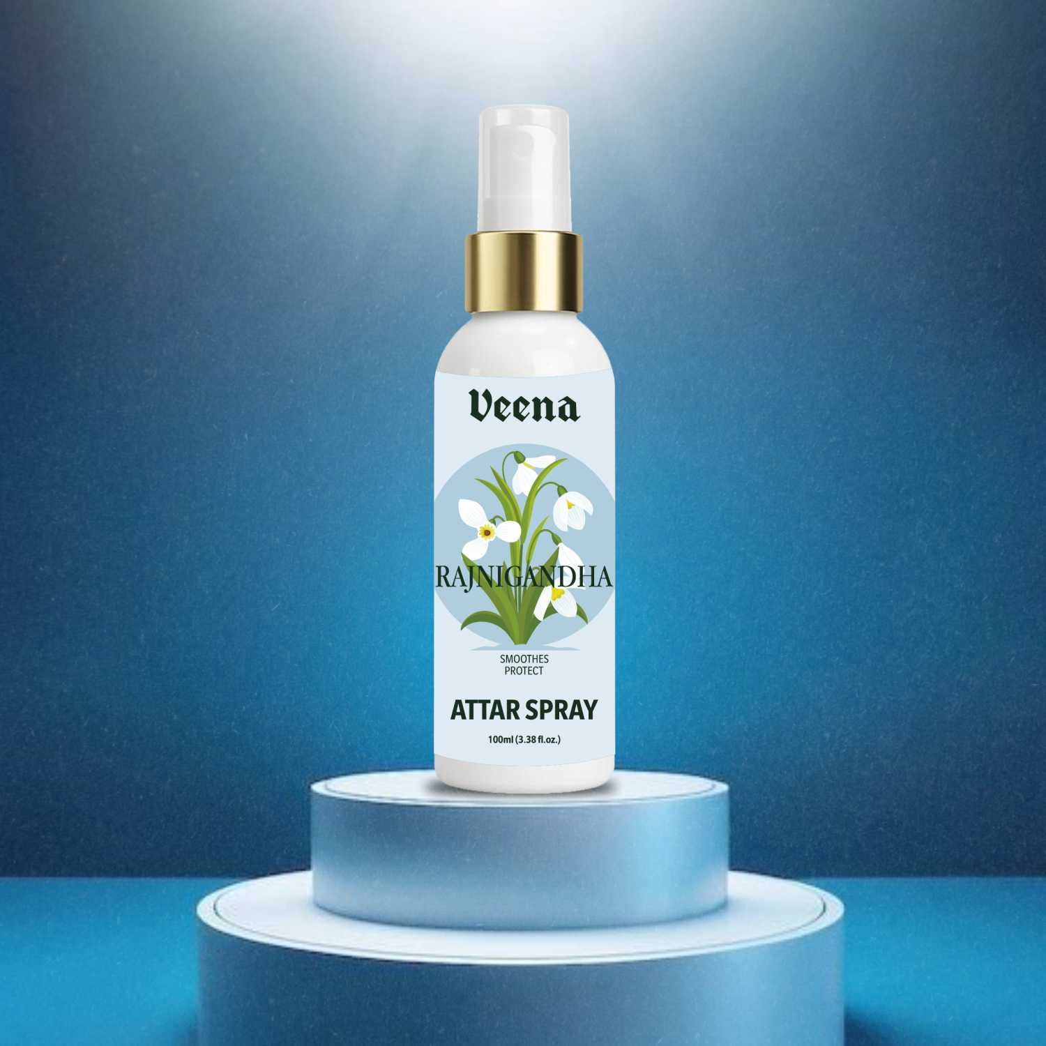 Veena Rajni Gandha – Fresh Tuberose Attar Spray (100ml)