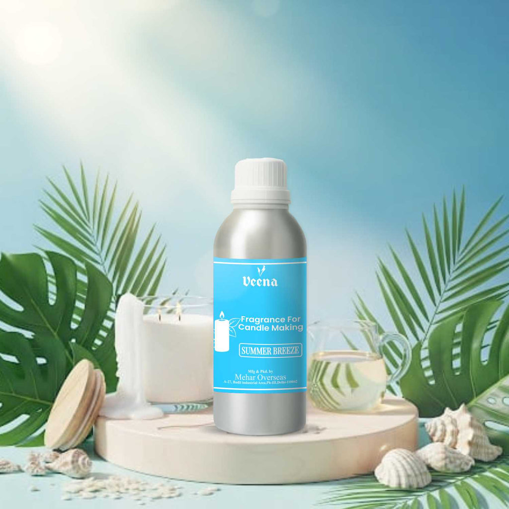 Summer Breeze Fragrance Oil for Candle Making – 100 ml – Fresh Floral & Fruity Aroma