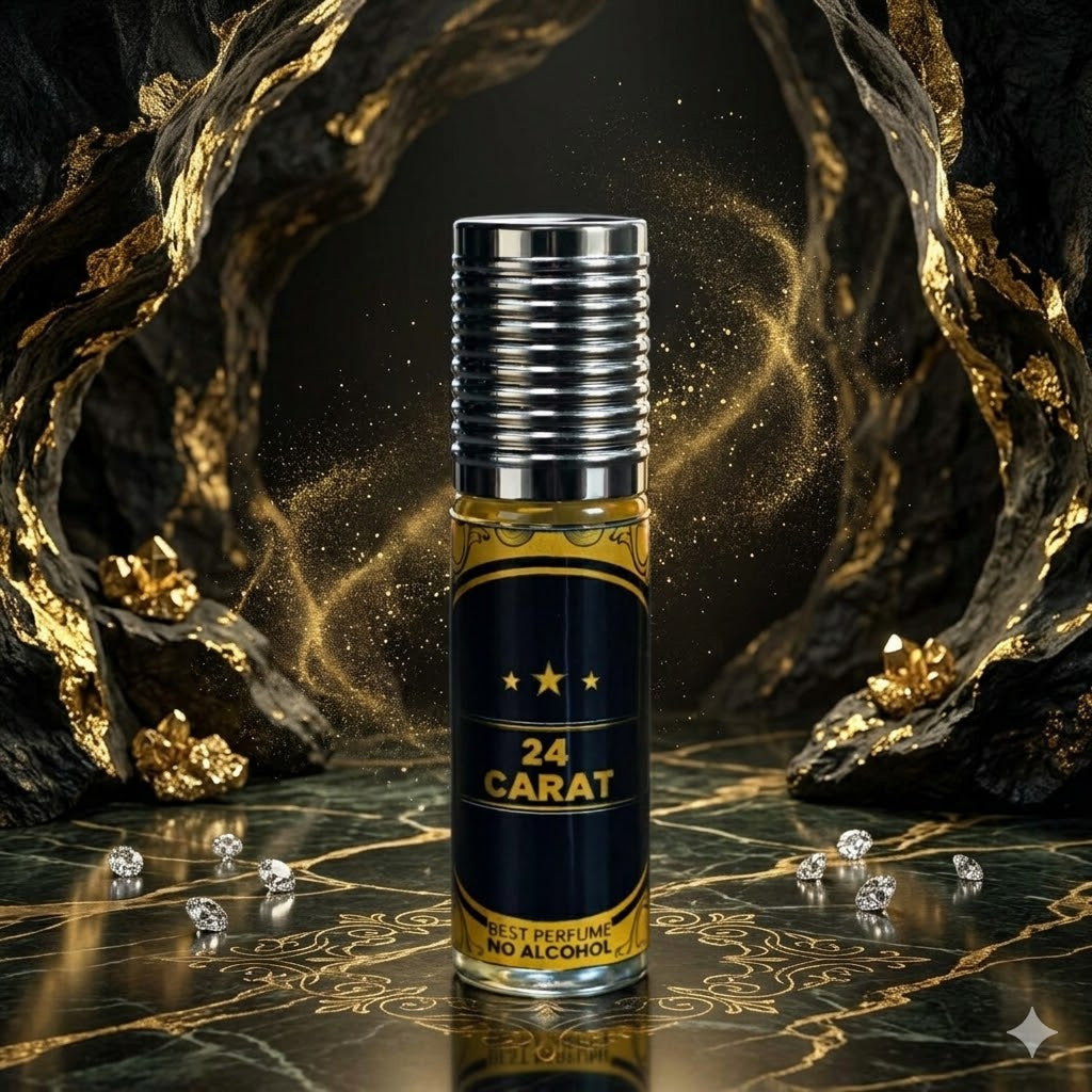 Veena 24 Carat Premium Perfume | Luxury Long-Lasting Alcohol-Free Roll-On Attar