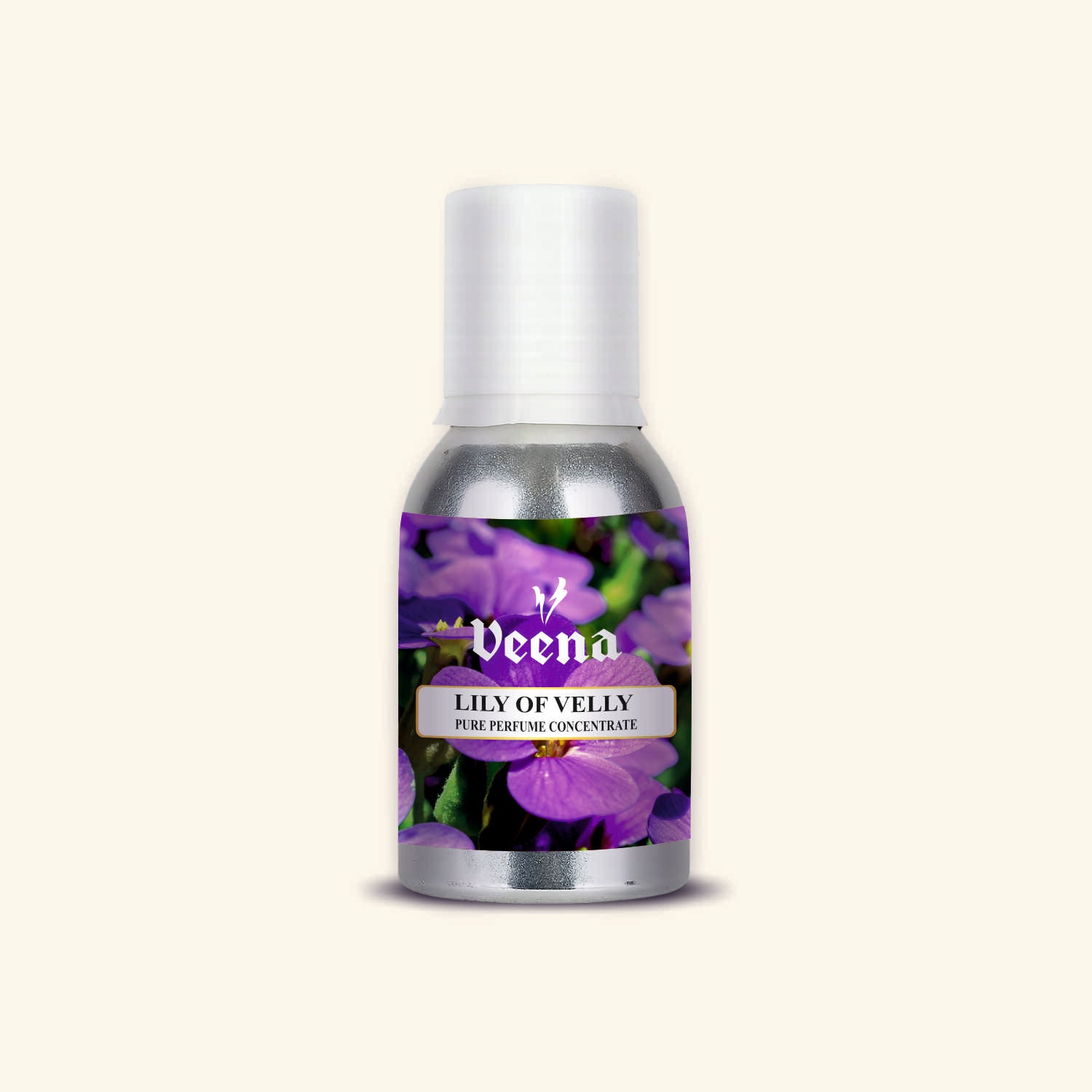 "Veena Lily Of Velly Pure Perfume Concentrate sweet floral fragrance oil bottle".