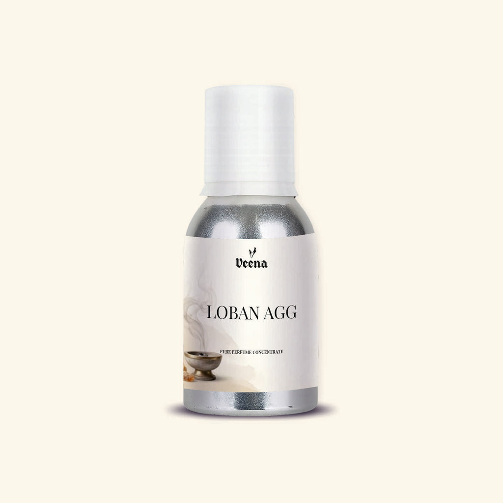 "Veena Loban Agg Pure Perfume Concentrate mystical incense fragrance oil bottle".