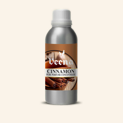 Veena Cinnamon Pure Perfume Concentrate – Premium Undiluted Warm Spice Scent Base for Perfume Making, Attar, Cosmetics, Diffusers, and Candles (Bulk & Industrial Grade)
