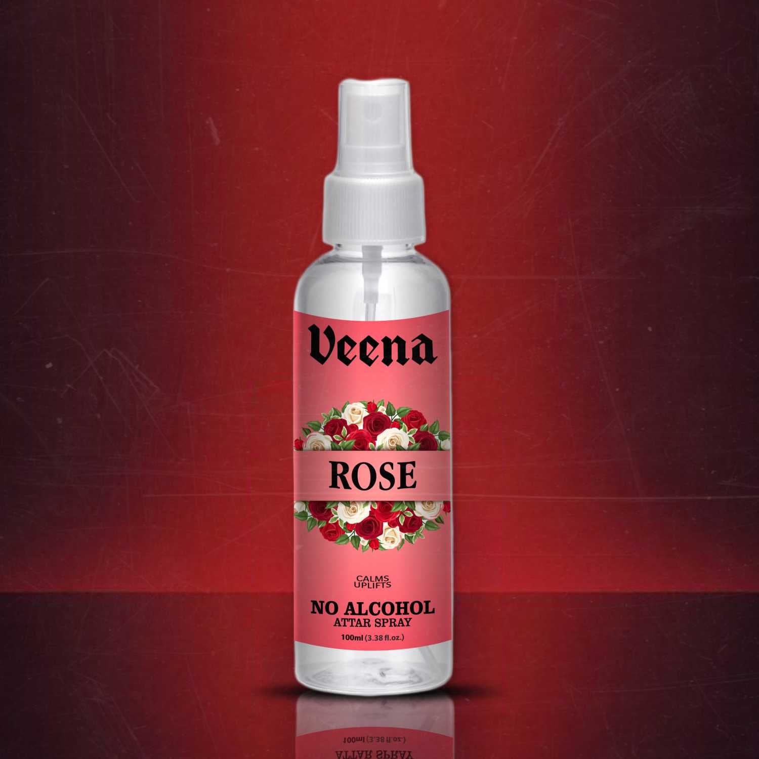 Veena Rose – No Alcohol Air Freshener Spray (100ml)