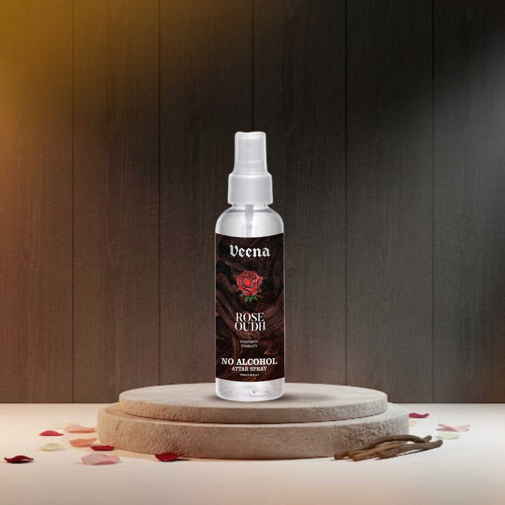 Veena Rose Oudh – No Alcohol Attar Spray (100ml)