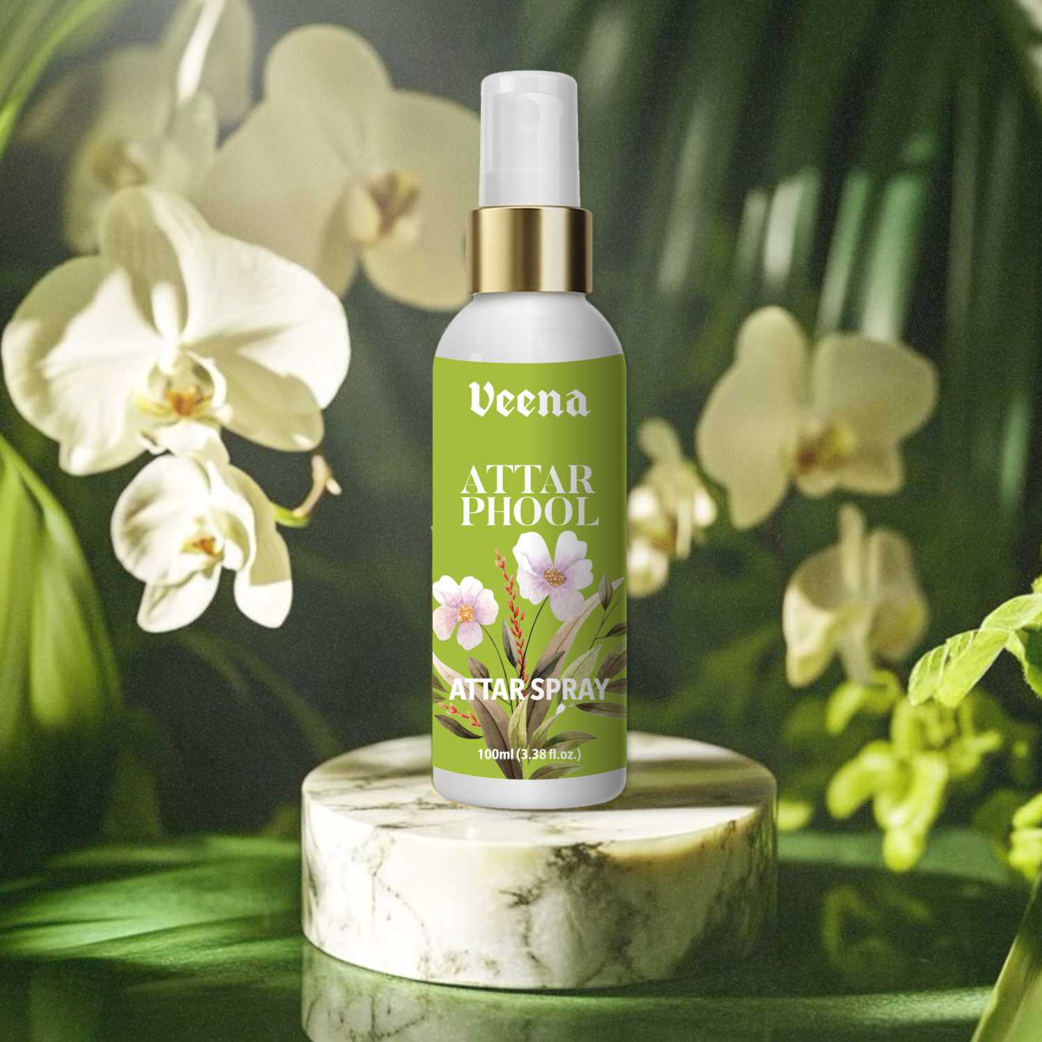 Veena Attar Phool – Long-Lasting Floral Attar Spray (100ml)