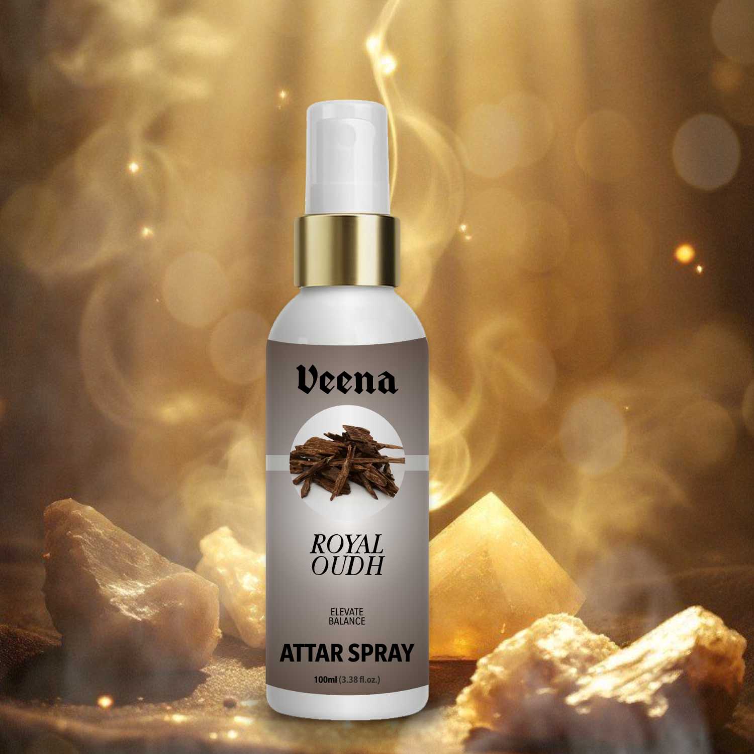 Veena Royal Oudh – Majestic Arabian Attar Spray (100ml)