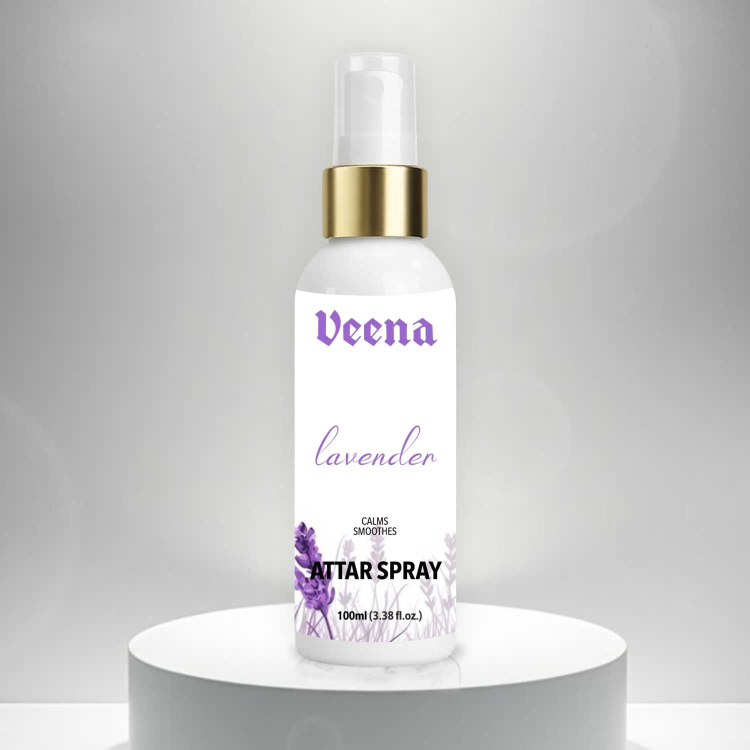 Veena Lavender – Relaxing Floral Attar Spray (100ml)