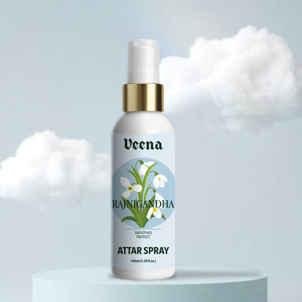 Veena Rajni Gandha – Fresh Tuberose Attar Spray (100ml)