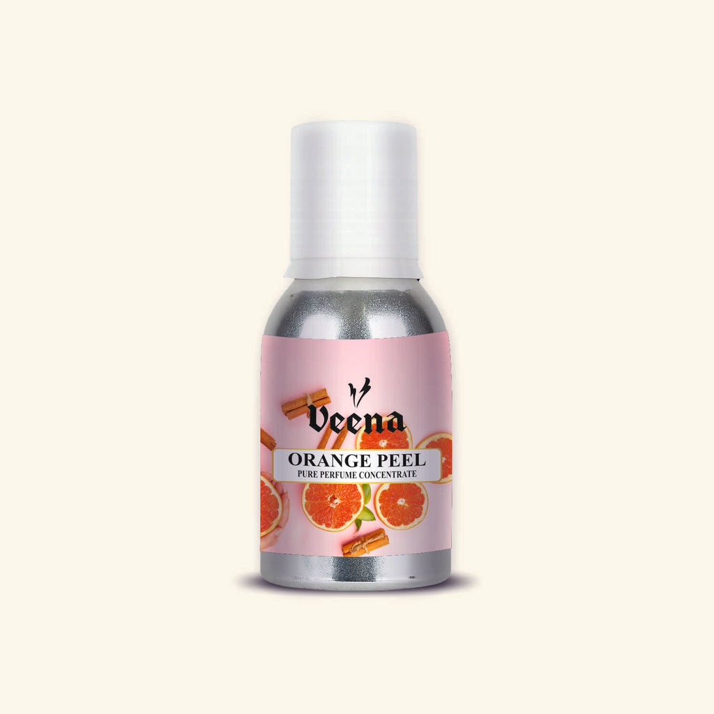 Veena Orange Peel Pure Perfume Concentrate – Premium Zesty Citrus Fragrance Oil