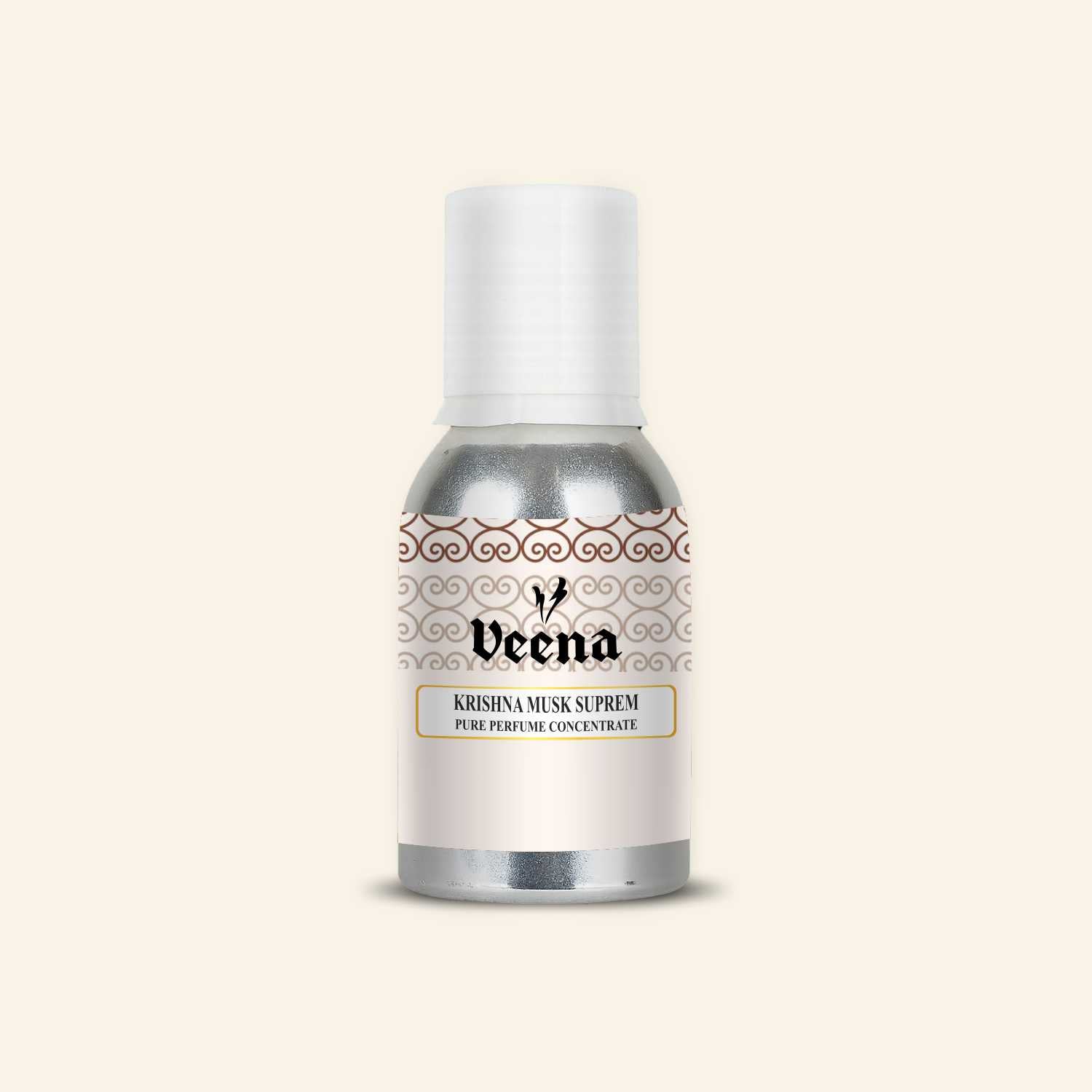 Veena Krishna Musk Supreme Pure Perfume Concentrate Attar | Long Lasting Alcohol-Free Fragrance