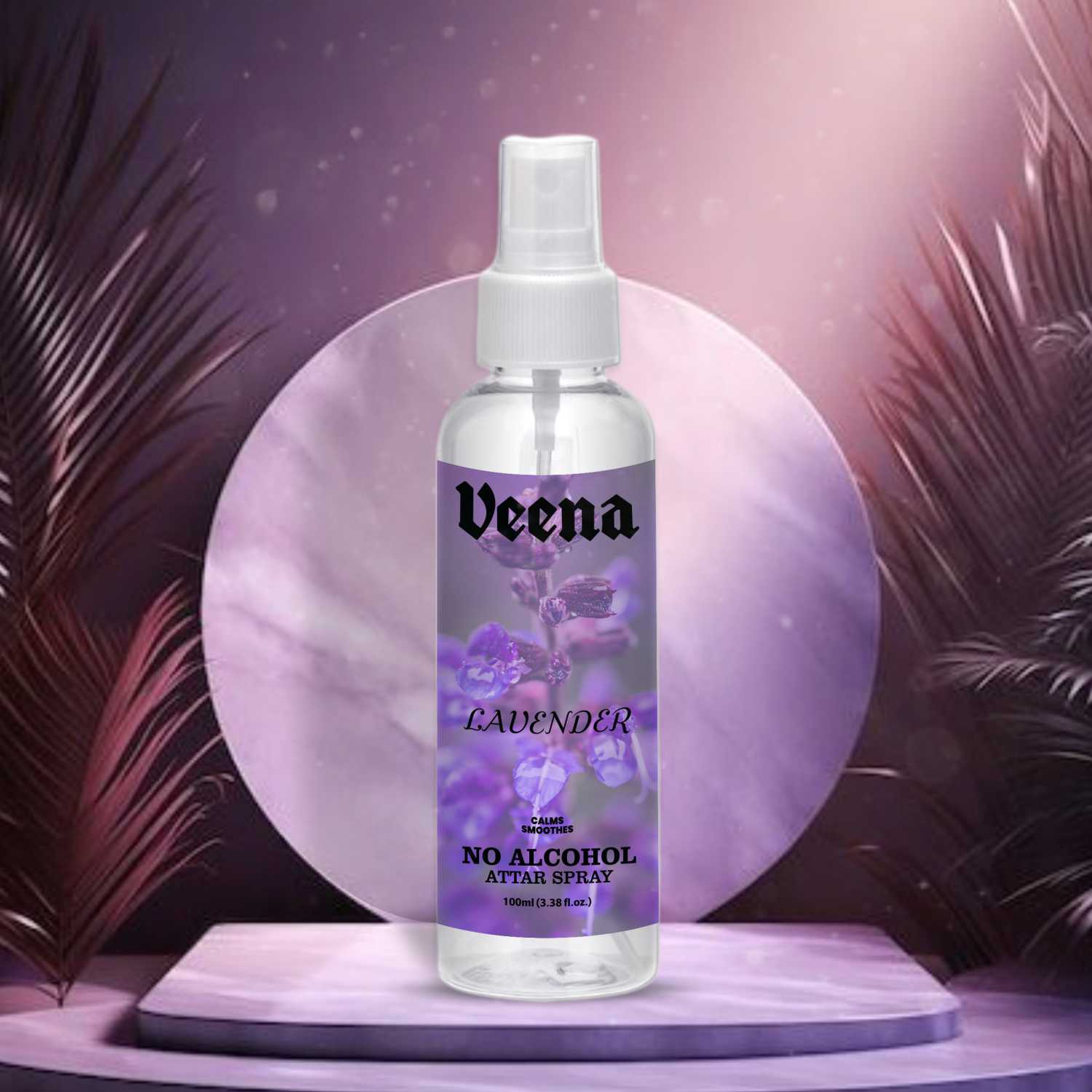 Veena Lavender – No Alcohol Attar Spray (100ml)