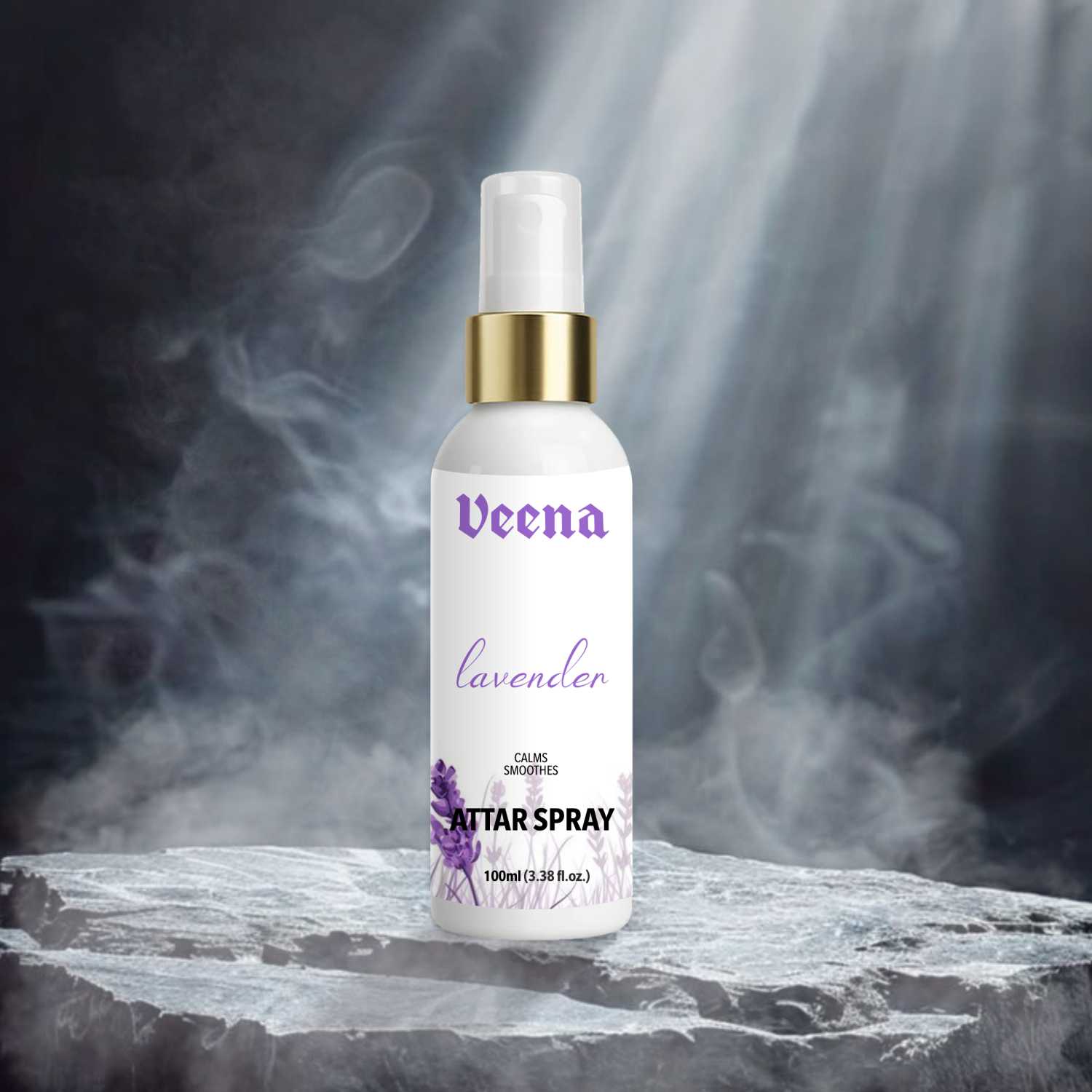 Veena Lavender – Relaxing Floral Attar Spray (100ml)